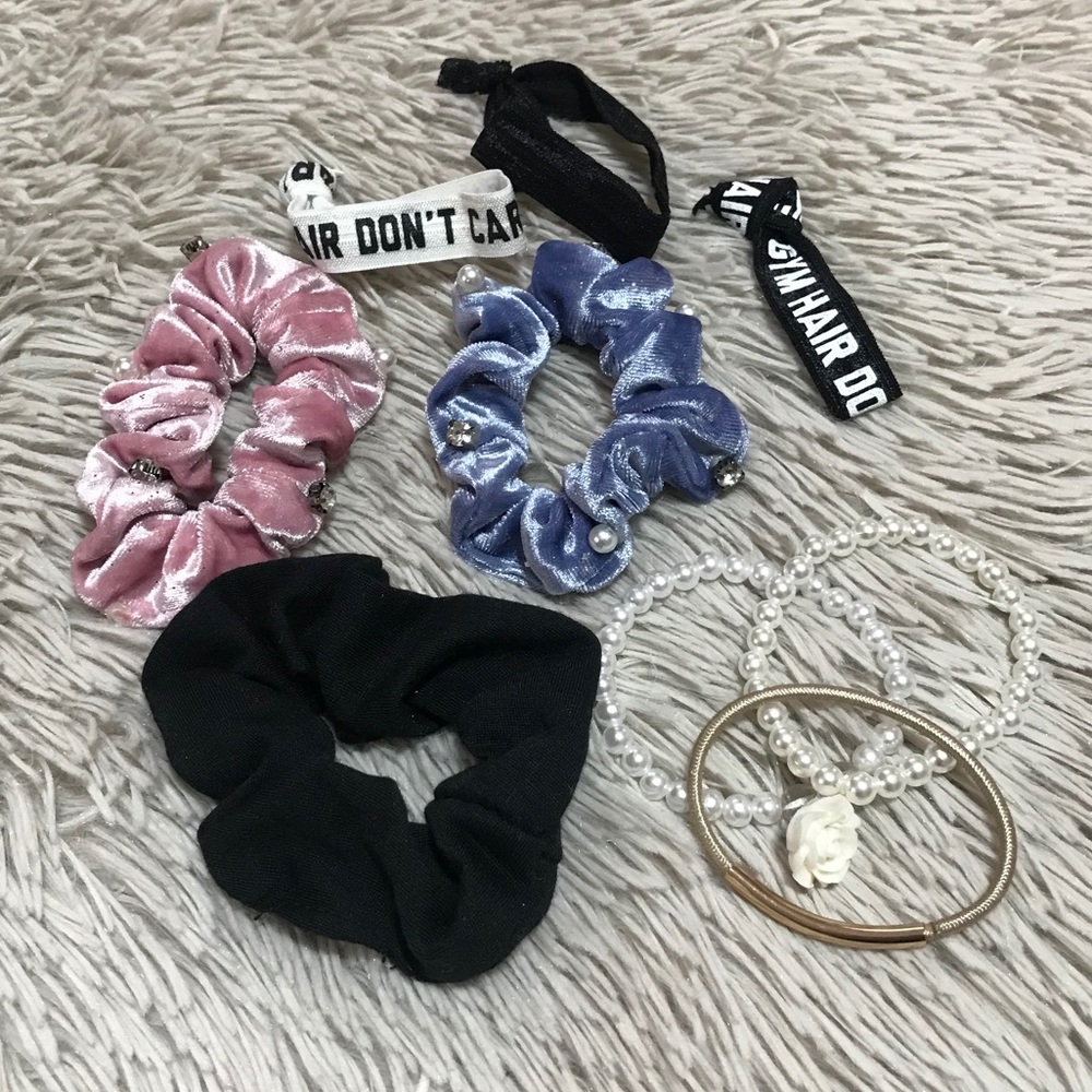 Scrunchies hair ties etc